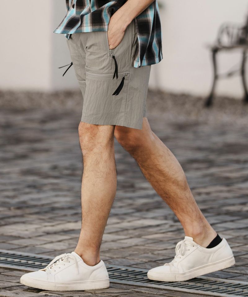 50%OFF【CAMBIO(カンビオ)】 Cotton Nylon Ripstop Short Pants
