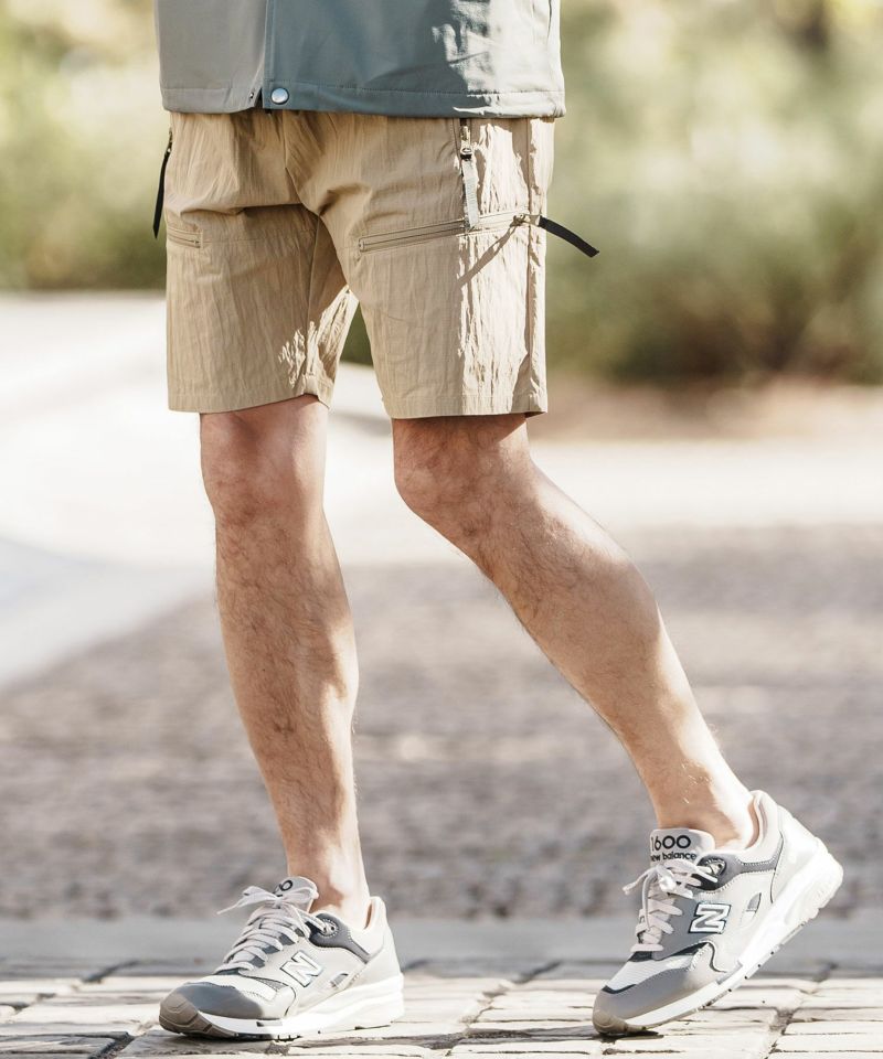 30%OFF【CAMBIO(カンビオ)】 Cotton Nylon Ripstop Short Pants