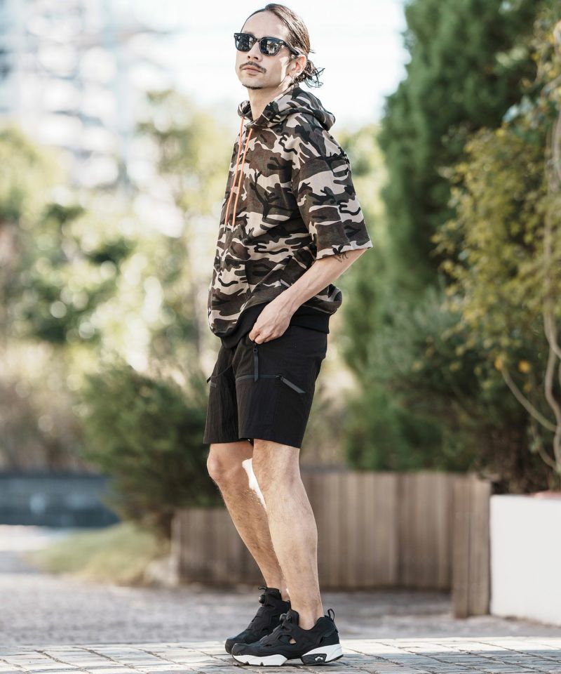 30%OFF【CAMBIO(カンビオ)】 Cotton Nylon Ripstop Short Pants