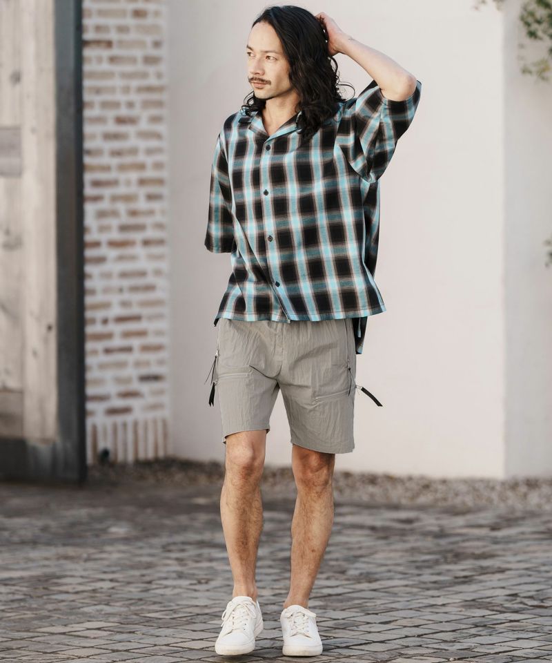 CAMBIO(カンビオ)】 Cotton Nylon Ripstop Short Pants ショート