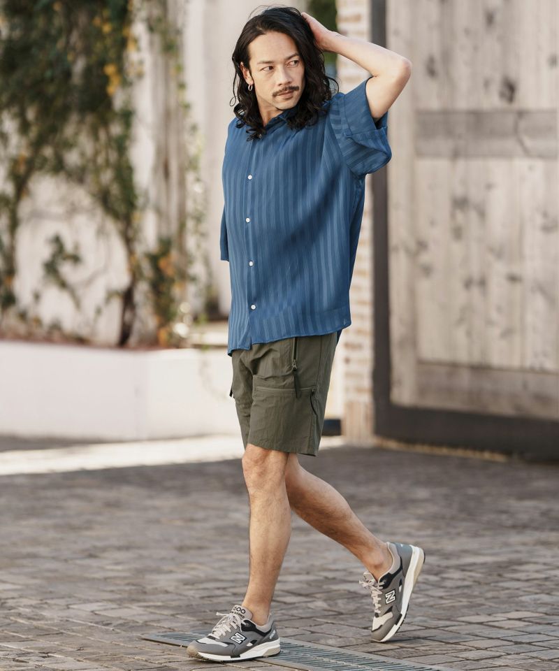 30%OFF【CAMBIO(カンビオ)】 Cotton Nylon Ripstop Short Pants