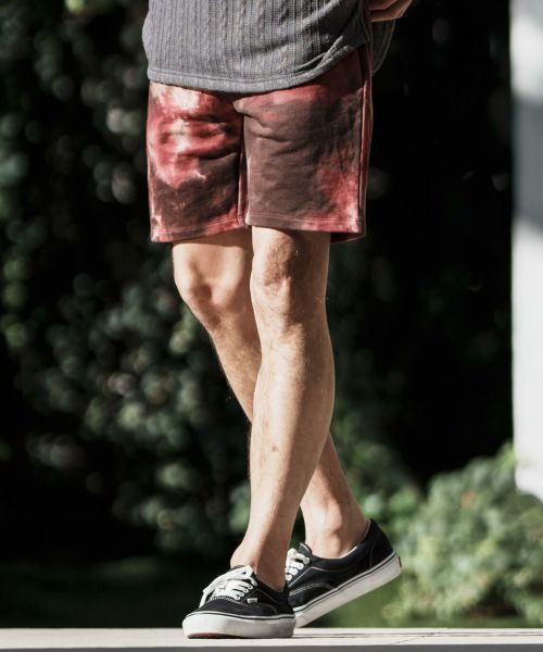 30%OFF【CAMBIO(カンビオ)】Tie Dye Sweat Short Pants ショートパンツ(S888cmb-sh4)