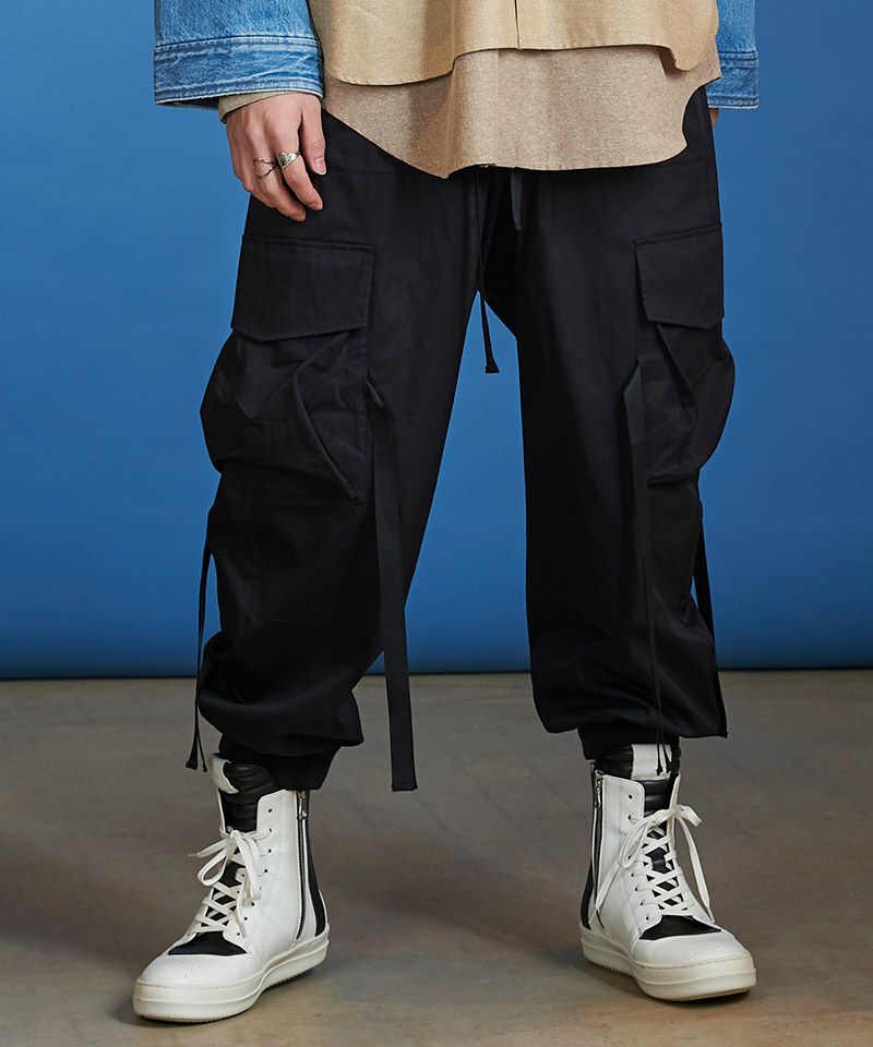NOID ノーアイディー　ストレッチカーゴパンツ 60%OFF【NO ID.(ノーアイディー)】ﾀﾞﾌﾞﾙﾆｰｶｰｺﾞPT パンツ(854006-688P
