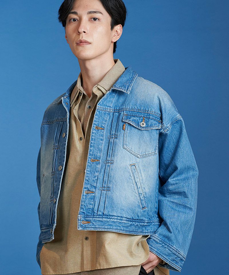 NO ID. デニムジャケット　加工 60%OFF【NO ID.(ノーアイディー)】USED加工BIGﾃﾞﾆﾑﾌﾞﾙｿﾞﾝ(854777