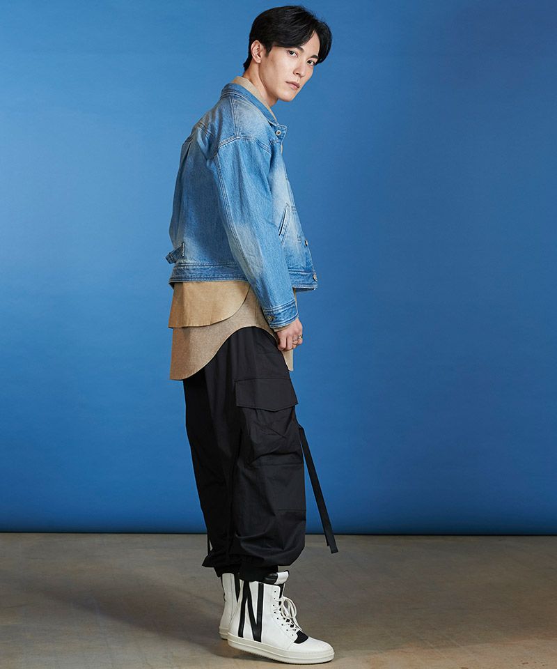 60%OFF【NO ID.(ノーアイディー)】USED加工BIGﾃﾞﾆﾑﾌﾞﾙｿﾞﾝ(854777