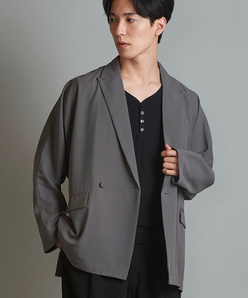 60%OFF【NO ID.(ノーアイディー)】ﾄﾞﾙﾏﾝｽﾘｰﾌﾞﾀﾞﾌﾞﾙﾌﾞﾚｽﾄJKT テーラード 