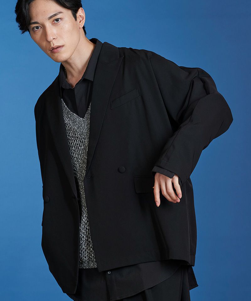 60%OFF【NO ID.(ノーアイディー)】ﾄﾞﾙﾏﾝｽﾘｰﾌﾞﾀﾞﾌﾞﾙﾌﾞﾚｽﾄJKT テーラード