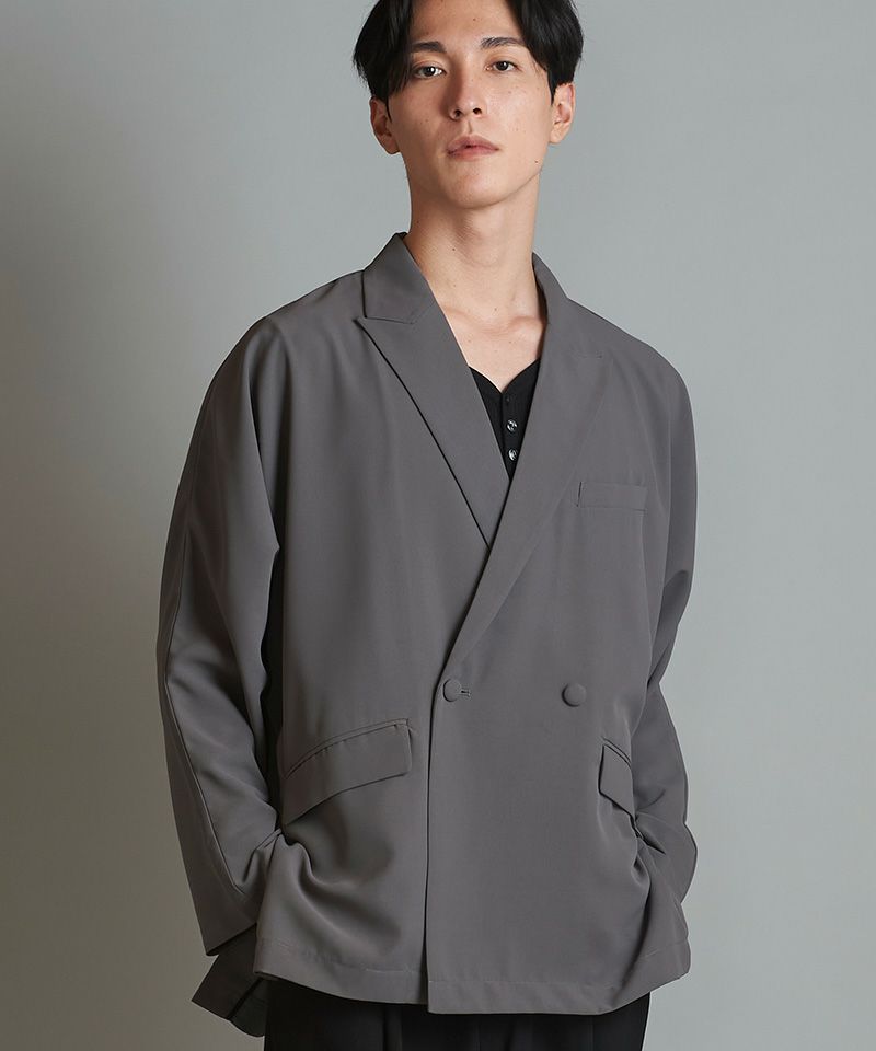 60%OFF【NO ID.(ノーアイディー)】ﾄﾞﾙﾏﾝｽﾘｰﾌﾞﾀﾞﾌﾞﾙﾌﾞﾚｽﾄJKT テーラード