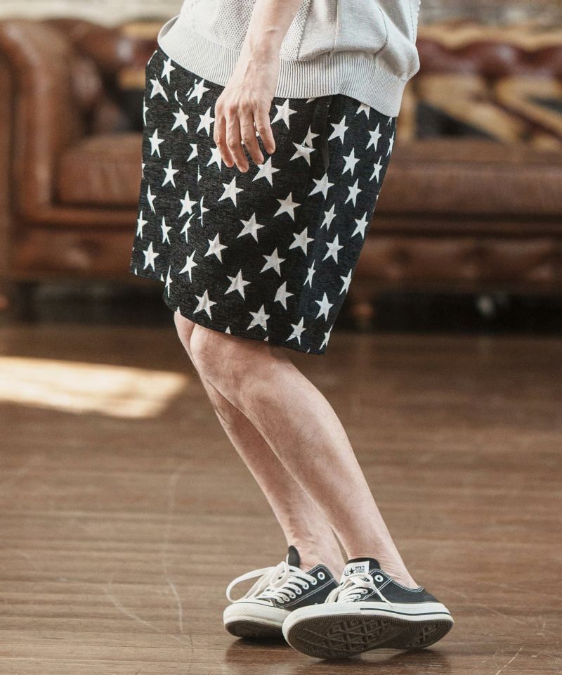 CAMBIO(カンビオ)】Star Pattern Gobelin Short Pants ショートパンツ 