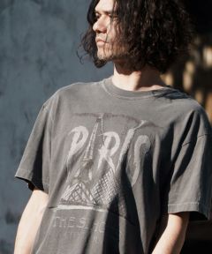 30%OFF【CAMBIO(カンビオ)】ヴィンテージロックT風スーベニアTシャツ