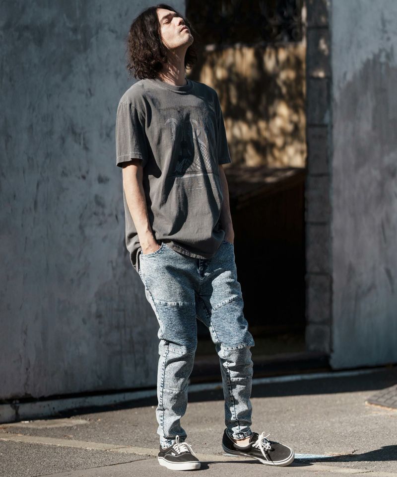 30%OFF【CAMBIO(カンビオ)】ヴィンテージロックT風スーベニアTシャツ