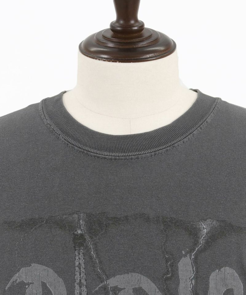 30%OFF【CAMBIO(カンビオ)】ヴィンテージロックT風スーベニアTシャツ