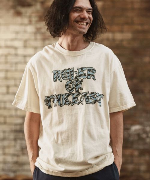 30%OFF【CAMBIO(カンビオ)】ヴィンテージロックT風アニマルTシャツ（Tiger）(2401074MCB)