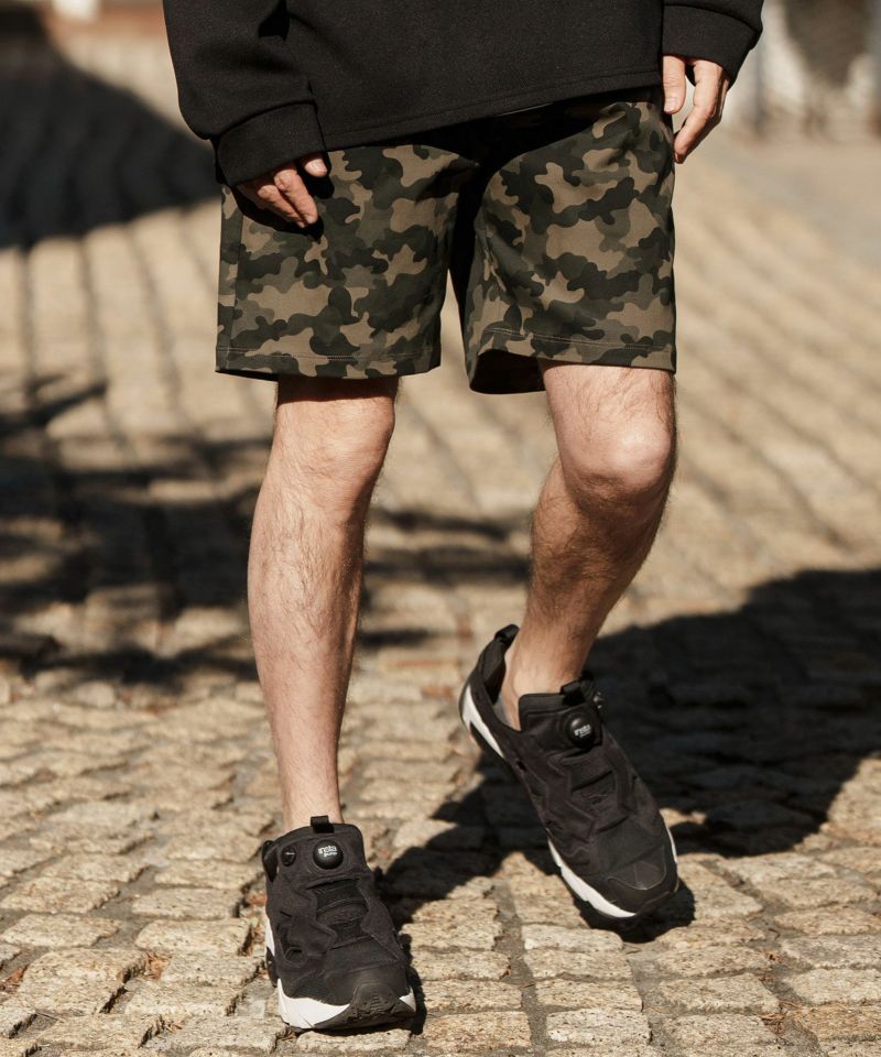 30%OFF【CAMBIO(カンビオ)】 Camouflage Print Slim Short Pants