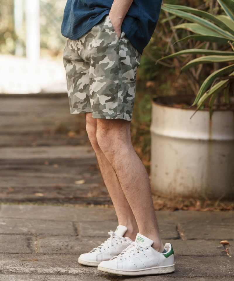 50%OFF【CAMBIO(カンビオ)】 Camouflage Print Slim Short Pants