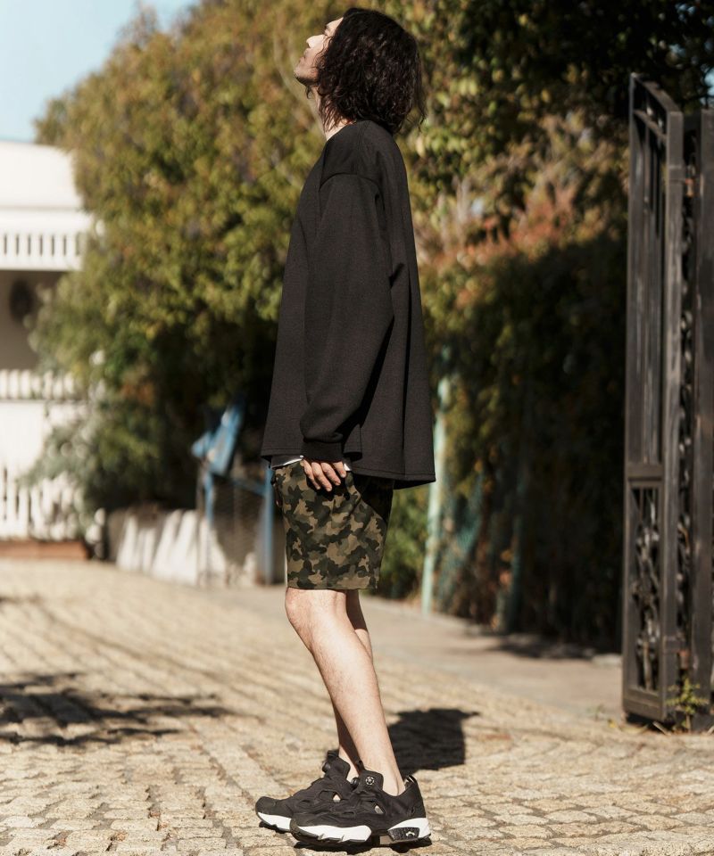 30%OFF【CAMBIO(カンビオ)】 Camouflage Print Slim Short Pants