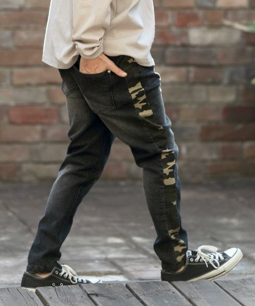 CAMBIO(カンビオ)】11oz Camouflage Line Denim Pants デニムパンツ(MIU-241-041) | CAMBIO  カンビオ