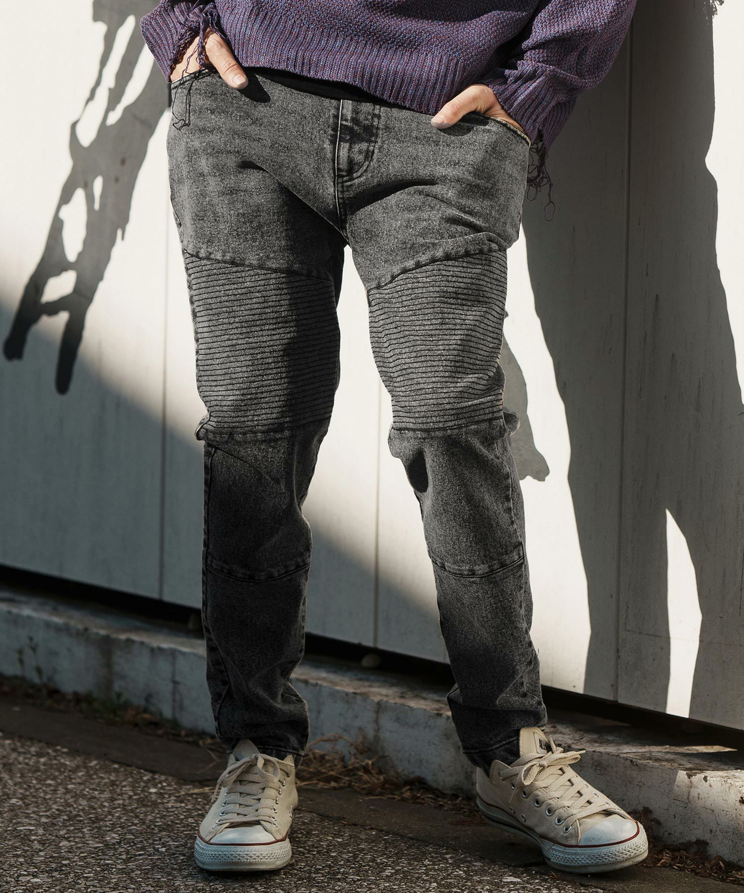 30%OFF【CAMBIO(カンビオ)】 11oz Biker Denim Pants デニムパンツ(MIU