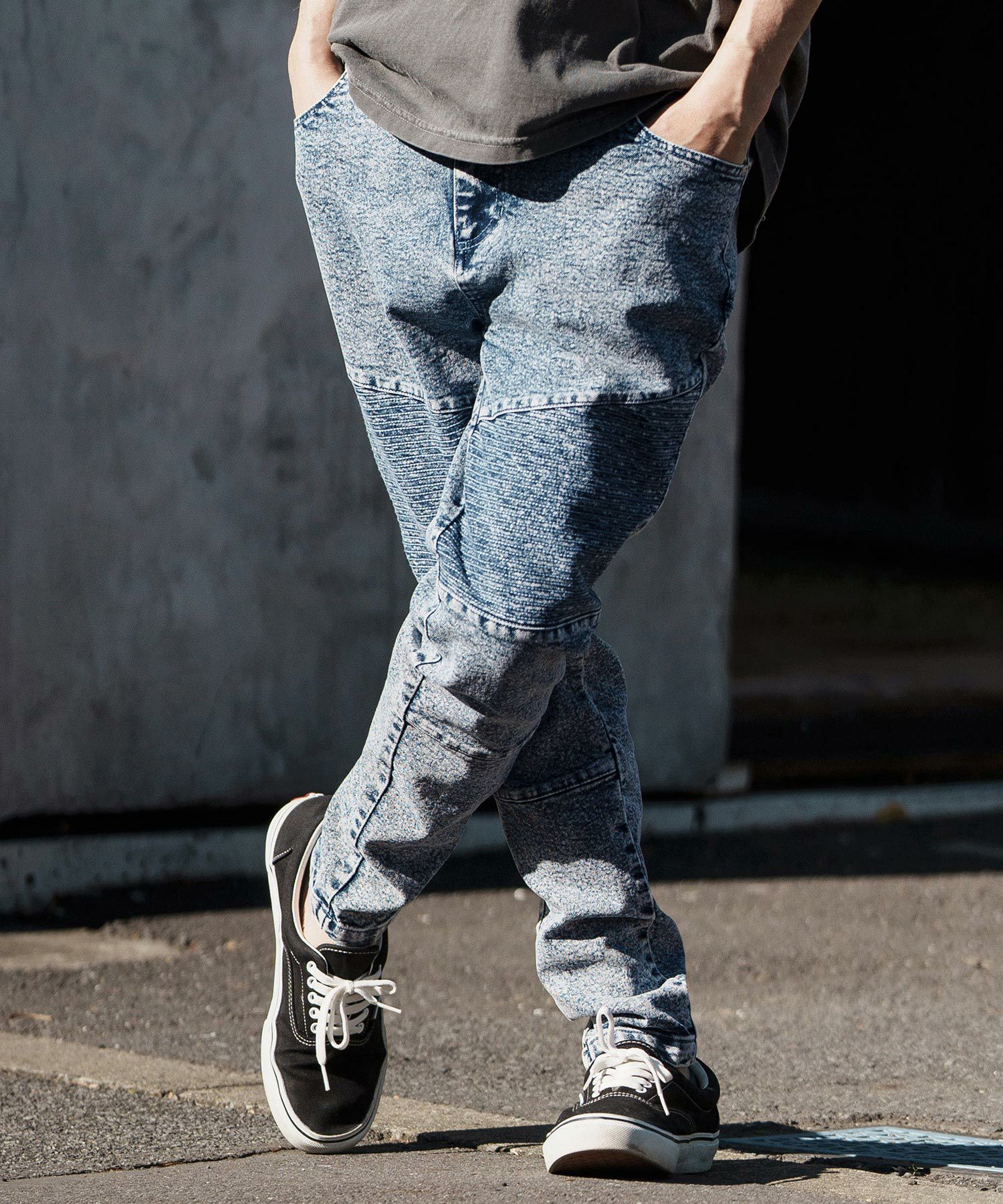 CAMBIO(カンビオ)】 11oz Biker Denim Pants デニムパンツ(MIU-241-042 