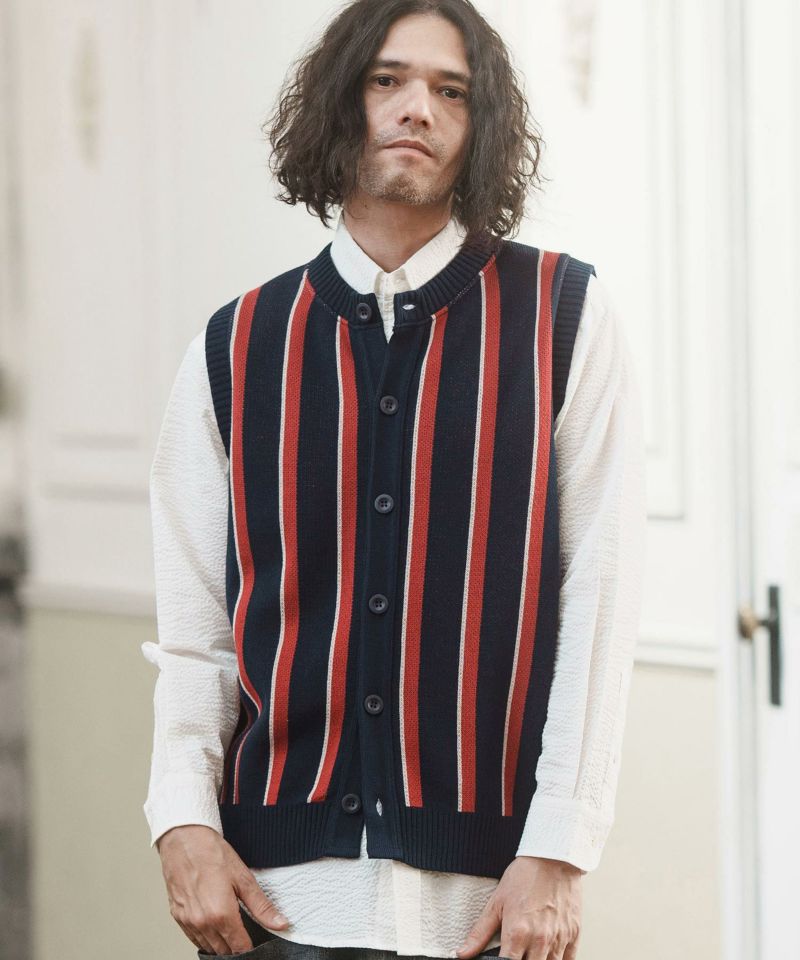 DRIES VAN NOTEN ニットベスト ストライプ 26598579_56101563_1000.jpg