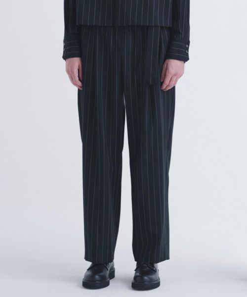 CULLNI(クルニ)】2 Tuck Wide Pants With Long Belt パンツ(22-AW-009 