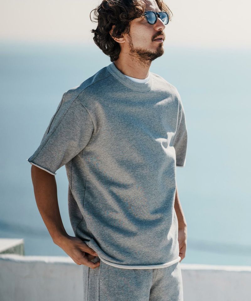 30%OFF【felkod(フィルコッド)】Cut Off Sweat Short Sleeve Cut sew