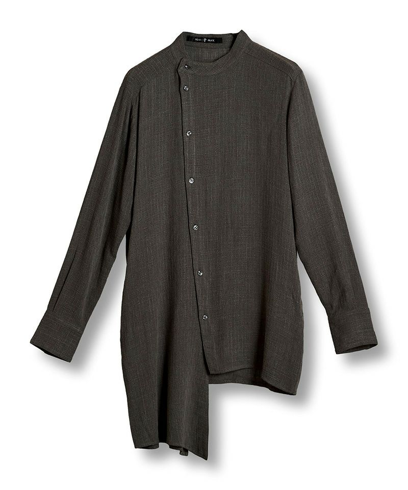 30%OFF【NO ID.(ノーアイディー)】ｱｼﾝﾒﾄﾘｰﾊﾞﾝﾄﾞｶﾗｰSH シャツ