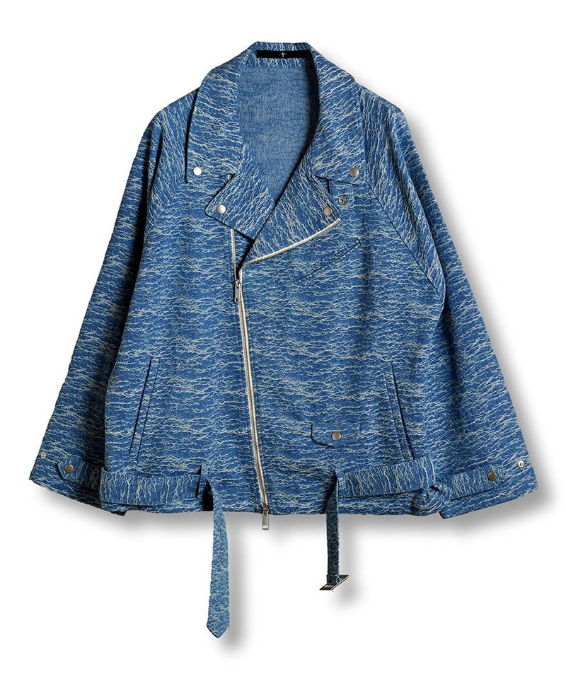 ノーアイディー（NO ID．）/JQデニムBIGライダースJKT(ジャケット） 60%OFF【NO ID.(ノーアイディー)】 JQﾃﾞﾆﾑBIGﾗｲﾀﾞｰｽJKT ジャケット