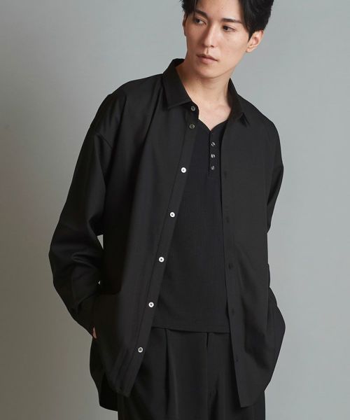 50%OFF【NO ID.(ノーアイディー)】ﾄﾞﾛｯﾌﾟｼｮﾙﾀﾞｰBIG-SH シャツ(854006-712S) | CAMBIO カンビオ