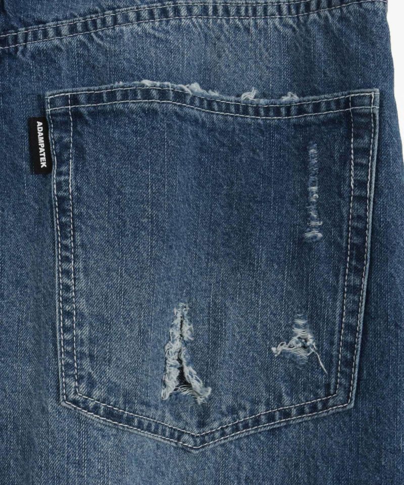 ADAMPATEK アダムパテック クラッシュルーズデニムパンツ サイズ2 ADAMPATEK/アダムパテック】clash looose denim/クラッシュ