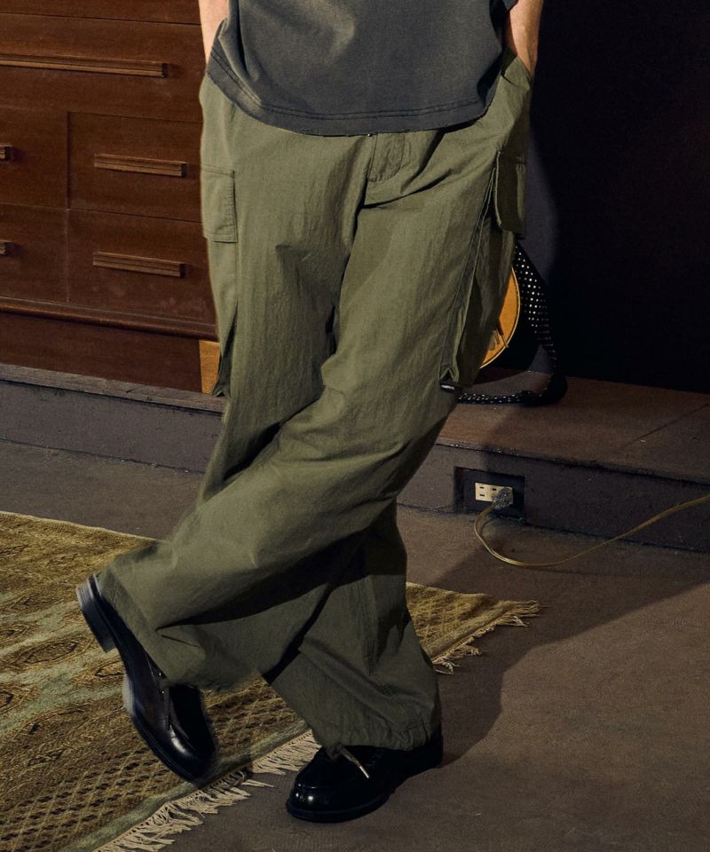 zip cargo Tapered pants カーゴパンツ(AP2228019) - ボトムス、パンツ