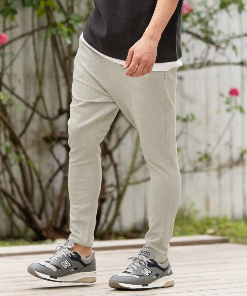 L.G.B. グレー サルエルパンツ CAMBIO(カンビオ)】Denim Like Drape Sarrouel Pants サルエル