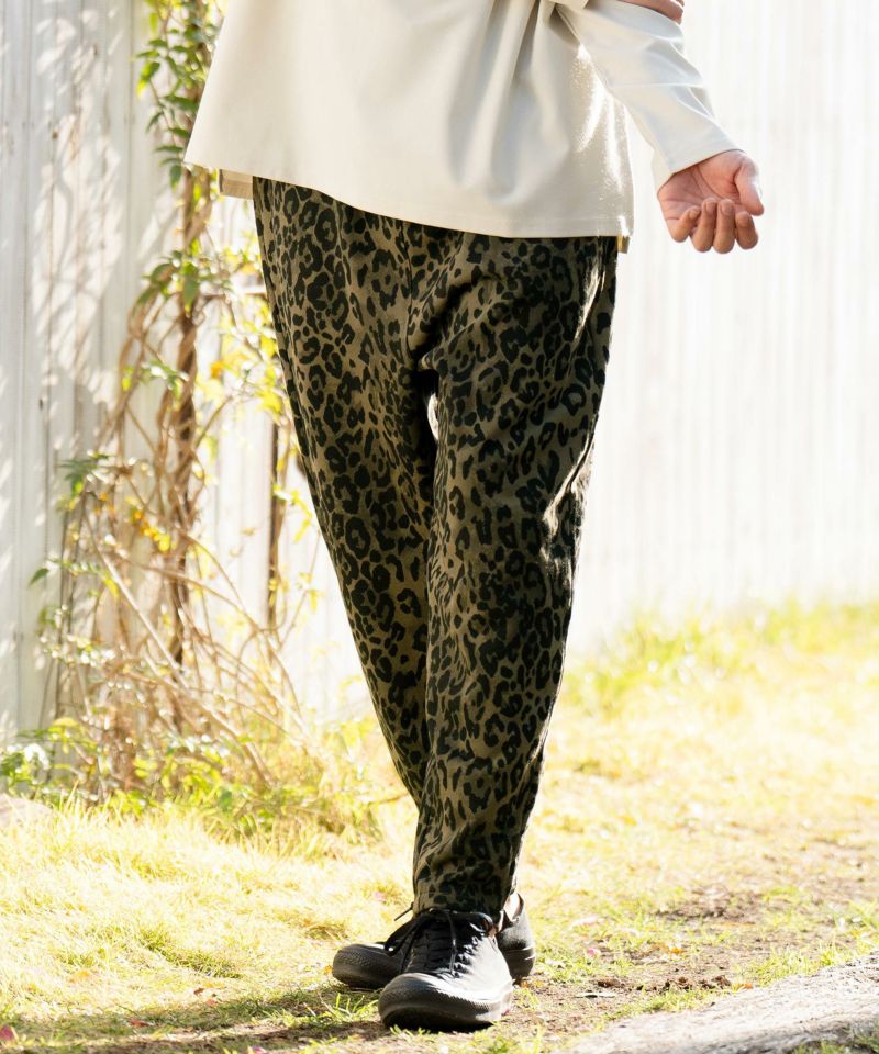 CAMBIO(カンビオ)】Leopard Print Sweat Balloon Pants バルーンパンツ 