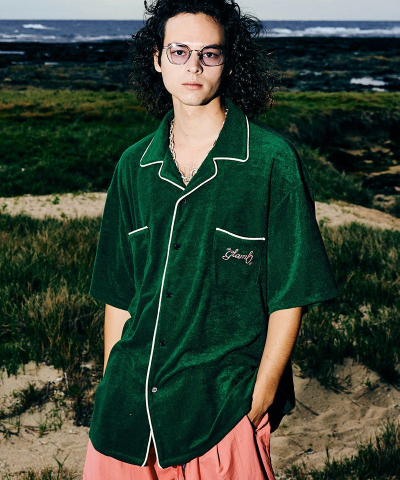 glamb シャツ Pile Bowling Shirt / パイルボウリングシャツ