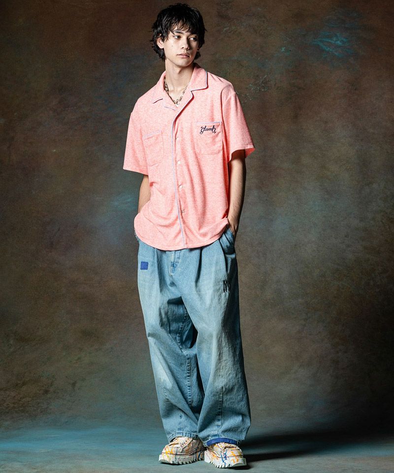 20%OFF【glamb(グラム)】Pile Bowling Shirt パイルボウリングシャツ  