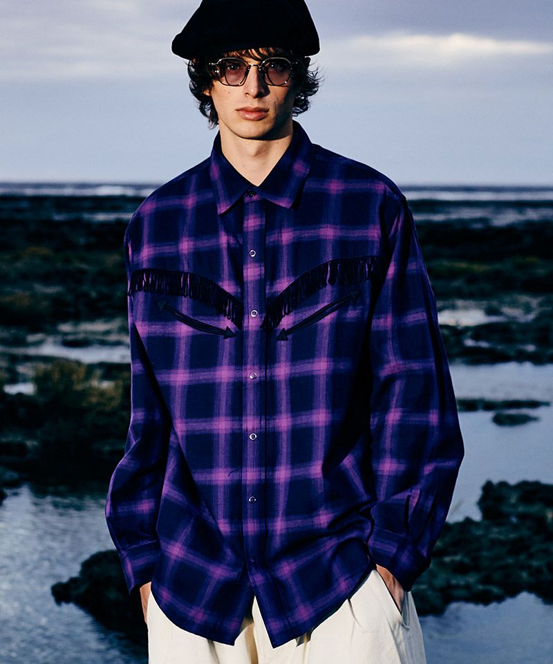 glamb(グラム)】Western Check Shirt ウエスタンチェックシャツ(GB0224 