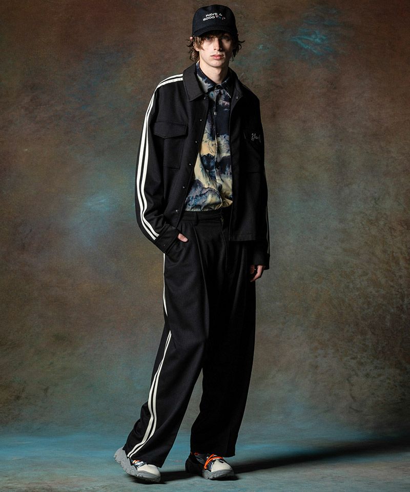 30%OFF【glamb(グラム)】Line Jersey Shirt ラインジャージシャツ