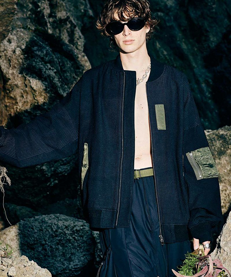 30%OFF【glamb(グラム)】Seersucker Summer MA-1 シアサッカー
