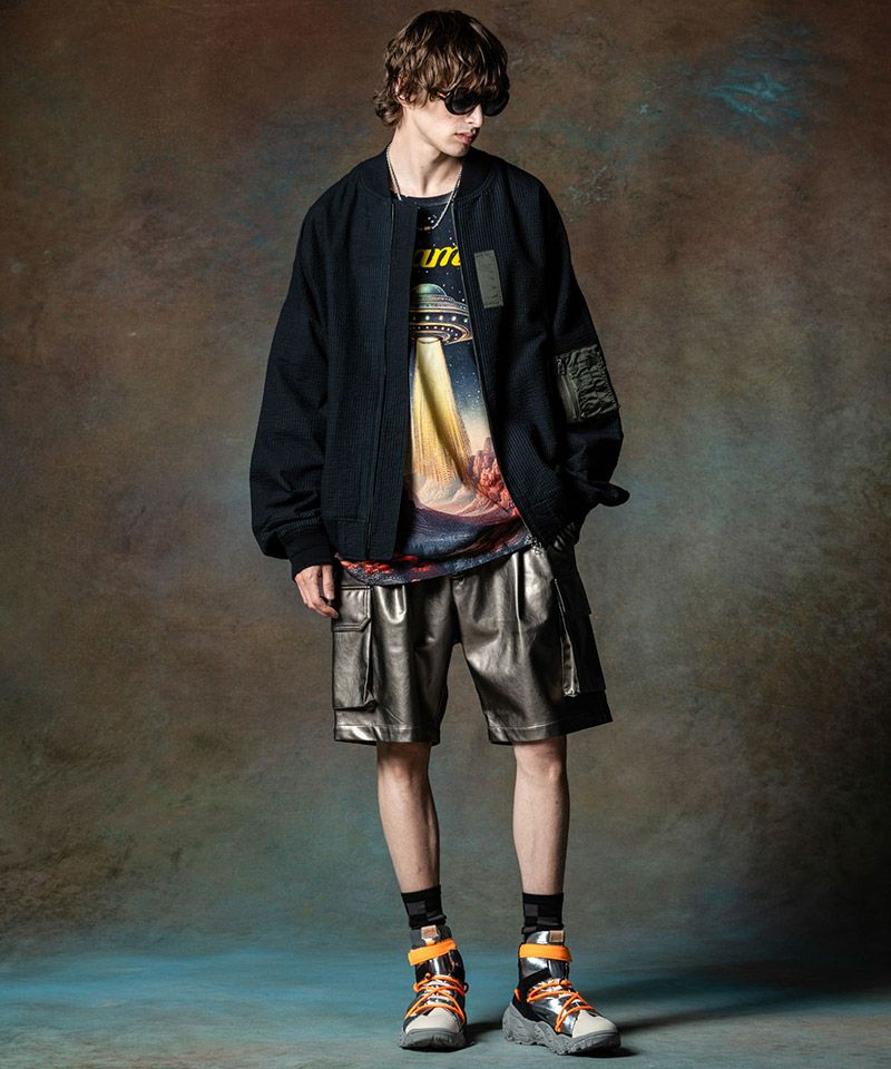 20%OFF【glamb(グラム)】Seersucker Summer MA-1 シアサッカー