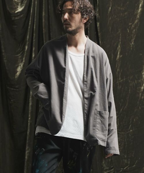 【ANGENEHM(アンゲネーム)】 Soft & brushed fabric jacket カラーレスジャケット(AG02-007sce)