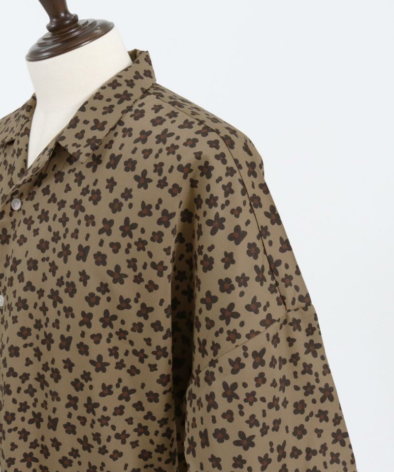 30%OFF【CAMBIO(カンビオ)】フラワーレオパードオープンカラーシャツ