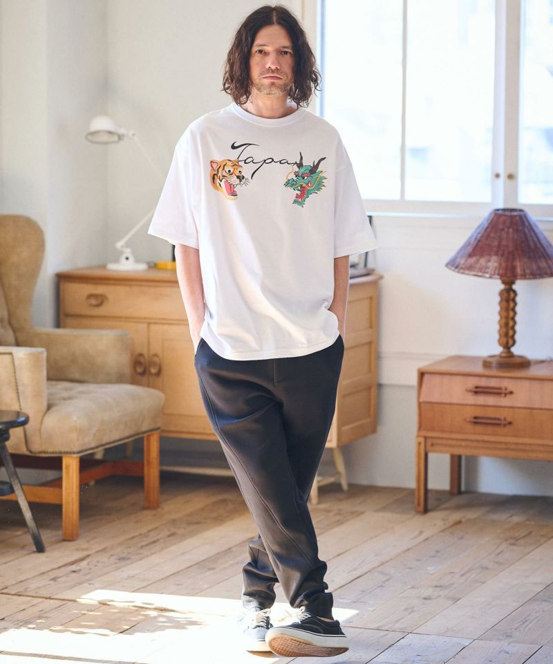 30%OFF【CAMBIO(カンビオ)】 ビッグシルエットプリントTシャツ
