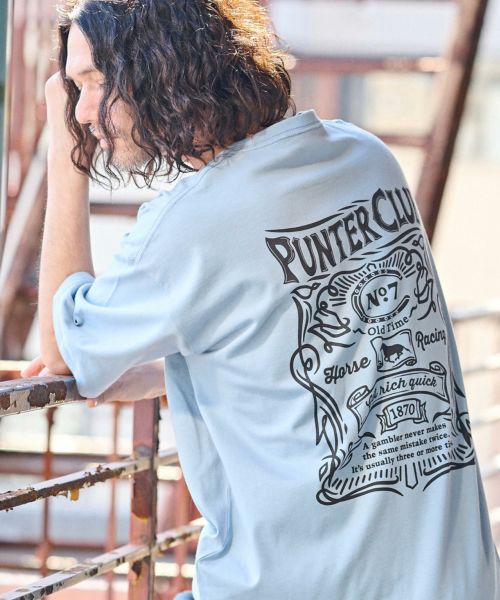 30%OFF【CAMBIO(カンビオ)】ビッグシルエットプリントTシャツ（PUNTER CLUB）(CASD-126)