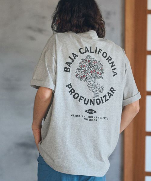 【CAMBIO(カンビオ)】ビッグシルエットプリントTシャツ（BAJA CALFORNIA）(CASD-121)