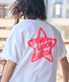 CAMBIO(カンビオ)】 ビッグシルエットプリントT（NEONスター