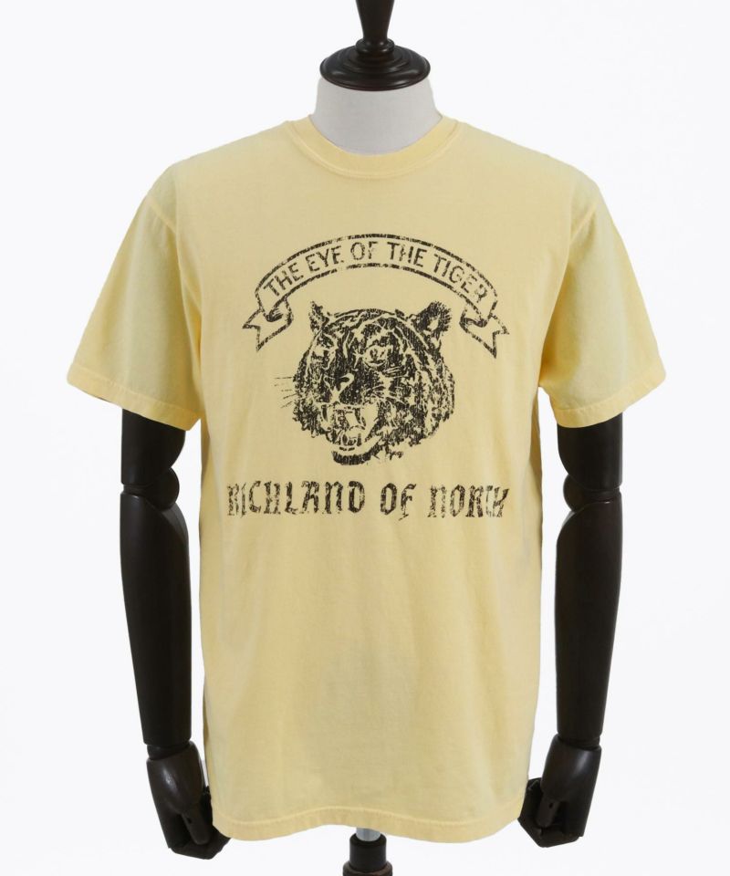 CAMBIO(カンビオ)】 ヴィンテージ風Tシャツ（Tiger）(2401080MCB
