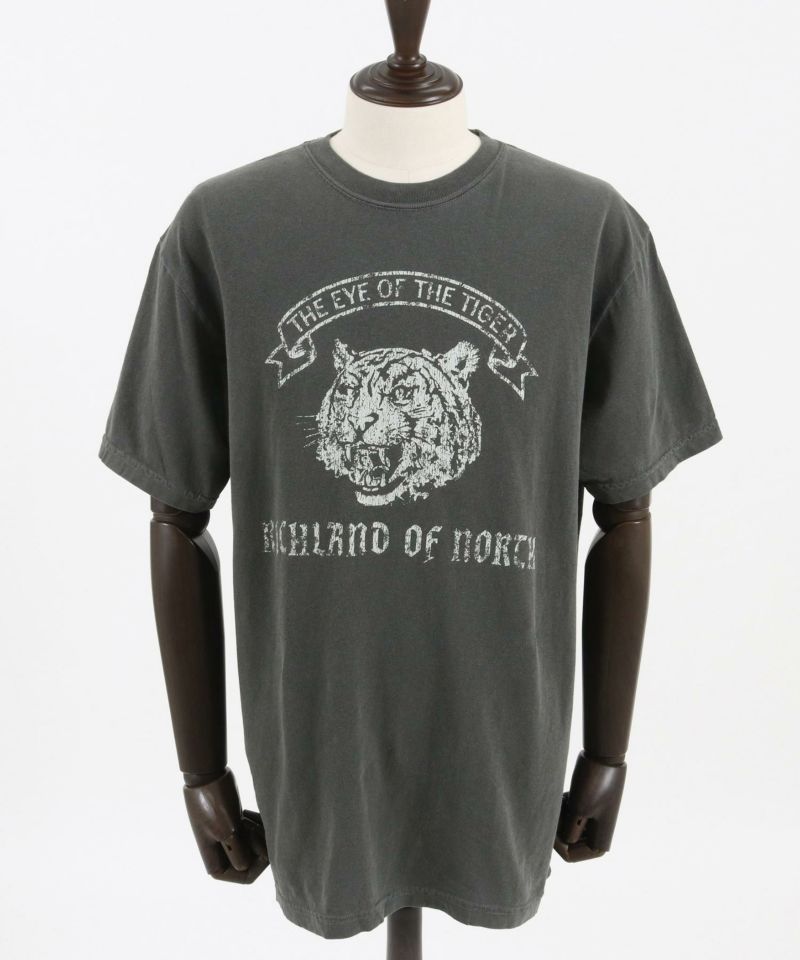 CAMBIO(カンビオ)】 ヴィンテージ風Tシャツ（Tiger）(2401080MCB