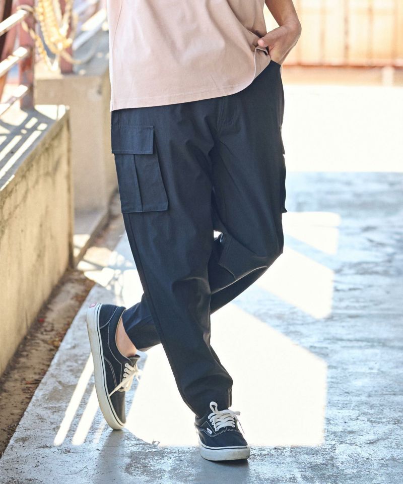 50%OFF【CAMBIO(カンビオ)】ナイロンストレッチバルーンテーパード