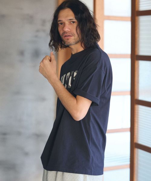 【CAMBIO(カンビオ)】 ビッグシルエットプリントTシャツ（PARIS）(2401079MCB)