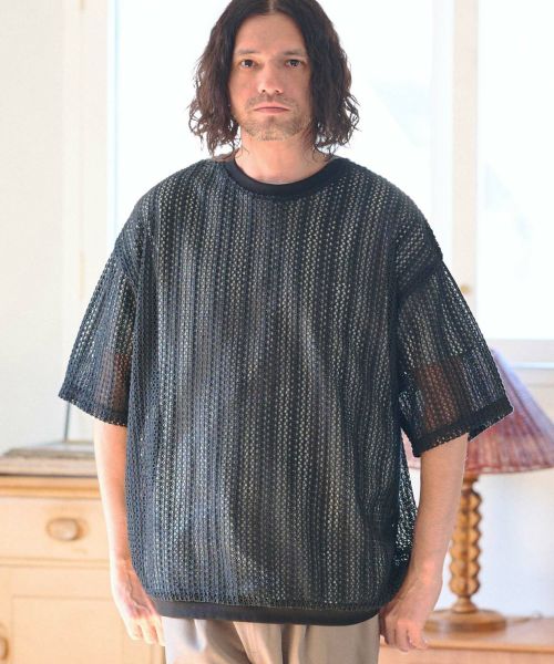 【CAMBIO(カンビオ)】カットレースTシャツ